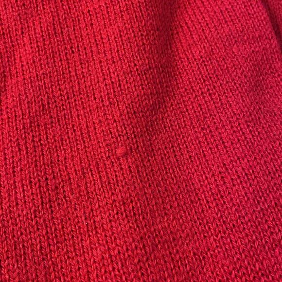 Tulchan Great Britain Women’s Vintage Pure Wool Red Parrot Sweater Large - Picture 9 of 9